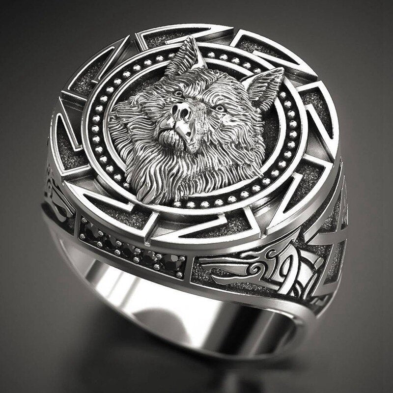 Bague Viking Loup
