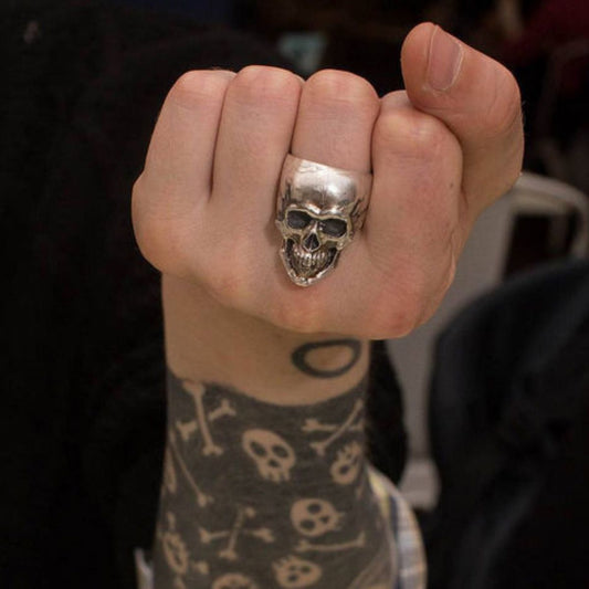 Bague Tête de Mort Argent