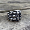 Gothic Totenkopfring (Silber)