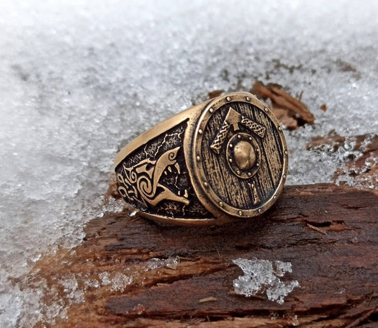 Ring Wikinger Rune Tiwaz (Reifen)