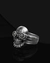 SteamPunk Skull Ring (Silver)
