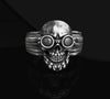 SteamPunk Skull Ring (Silver)