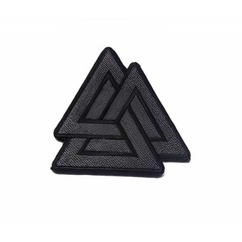 Badge Viking Valknut gris