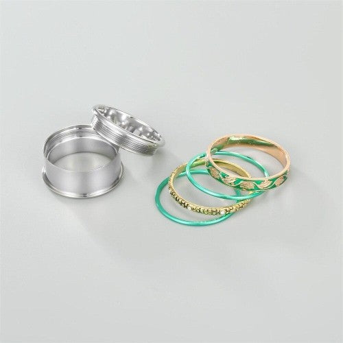 Bague Viking Emeraude Assemblage