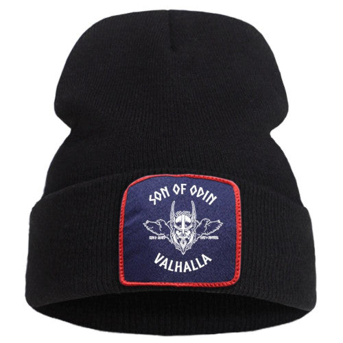 Bonnet Viking Fils d'Odin noir