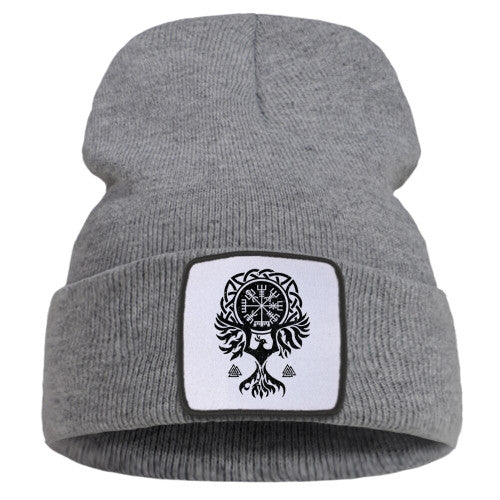 Bonnet Viking Vegvisir gris