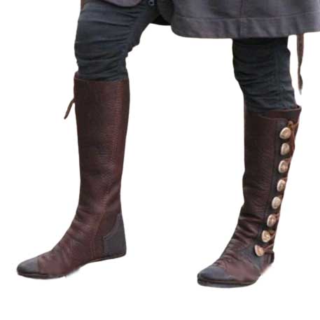 Bottes Vikings en Cuir brun