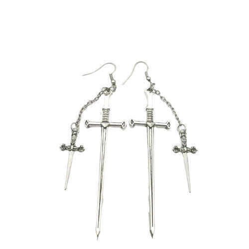Boucle d'Oreille Viking Épée du Conquérant 3