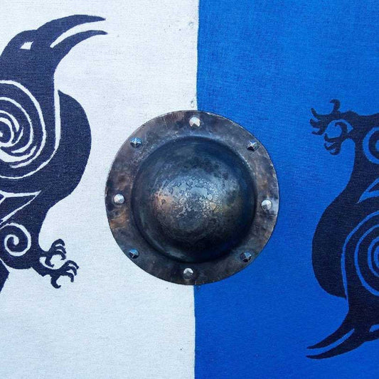 Bouclier Viking Hugin et Munin détails