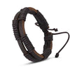Bracelet Viking Cuir tressé