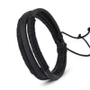 Bracelet Viking Cuir tressé