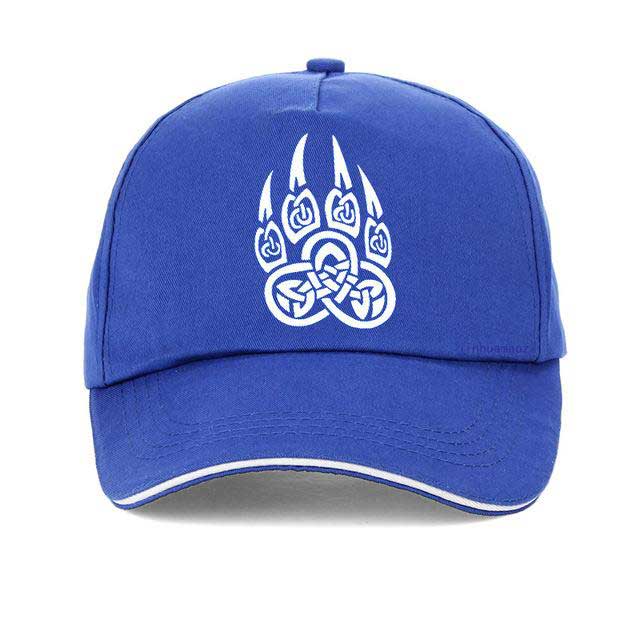Casquette Viking Patte de Loup bleu