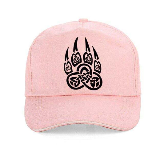 Casquette Viking Patte de Loup rose