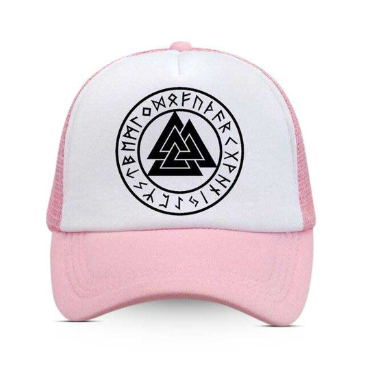 Casquette Viking Runes rose