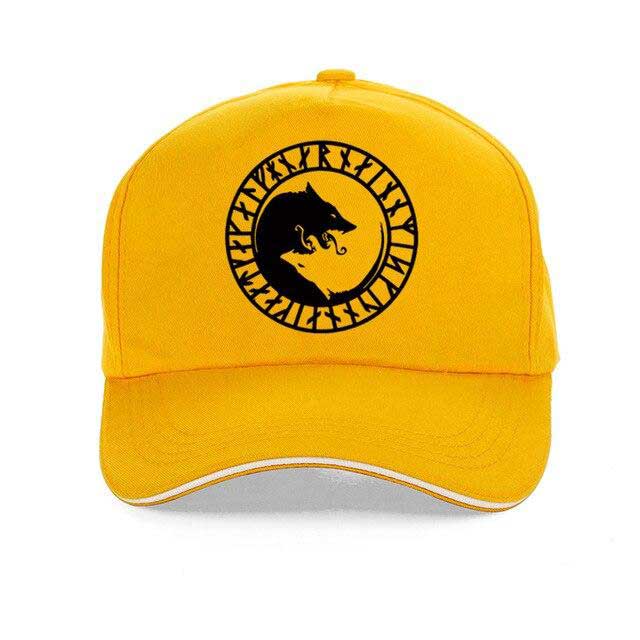 Casquette Viking Skoll et Hati jaune