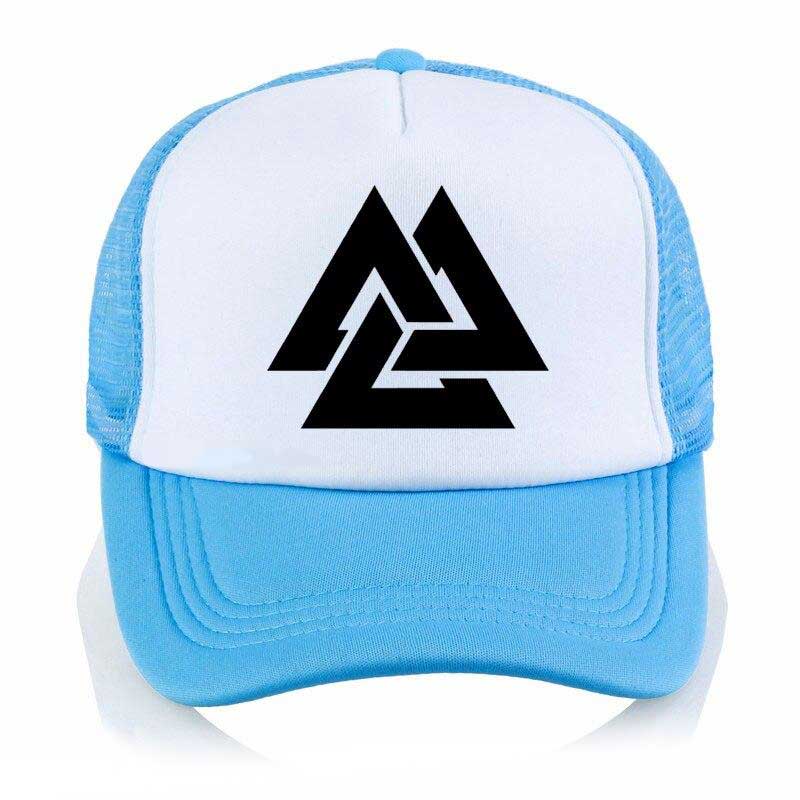 Casquette Viking Valknut bleu