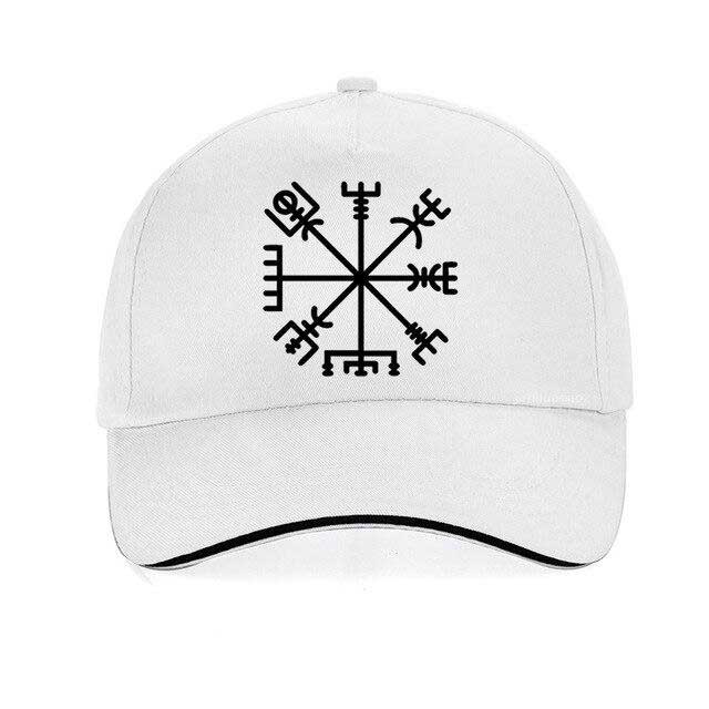 Casquette Viking Vegvisir blanc