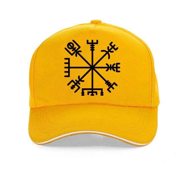 Casquette Viking Vegvisir jaune