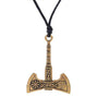 Silber und Gold Viking Axt Halskette