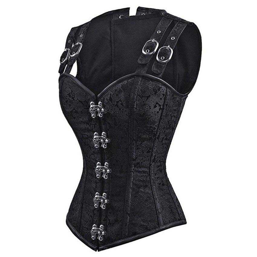 Corset Viking Dame du Jarl noir