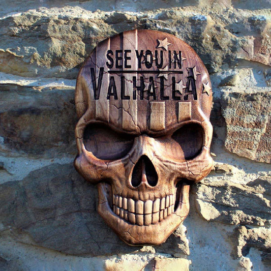 Décoration Murale Tête de Mort Américaine Valhalla