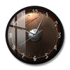 Horloge Viking <br> Bouclier en bois