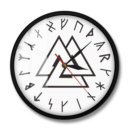 Horloge Viking Valknut modèle avec cadre