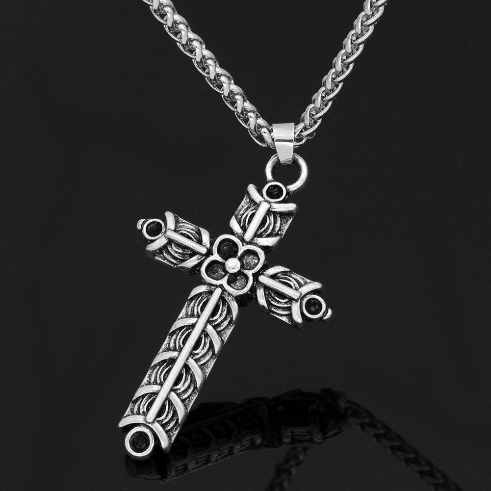 Collier Croix chrétienne viking