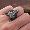 Bague Viking Loup Fenrir