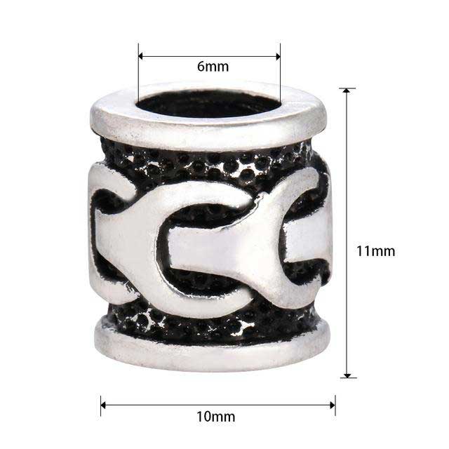 Perle pour Barbe Viking Requin