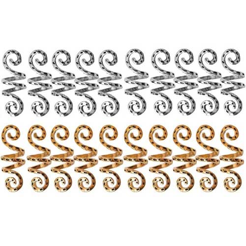 Perles de cheveux Viking - 20 pièces mix