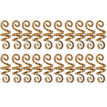 Perles de cheveux Viking - 20 pièces or