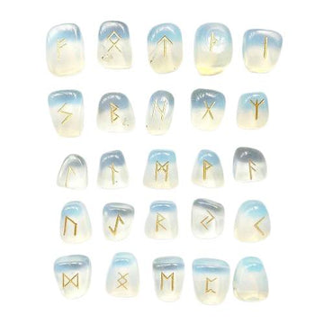 pierre viking runique en opalite