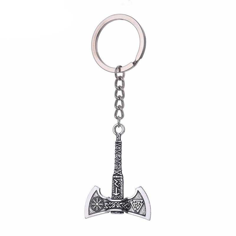 Porte-clé Viking Hache à double tranchants
