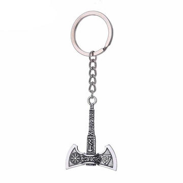 Porte-clé Viking Hache à double tranchants