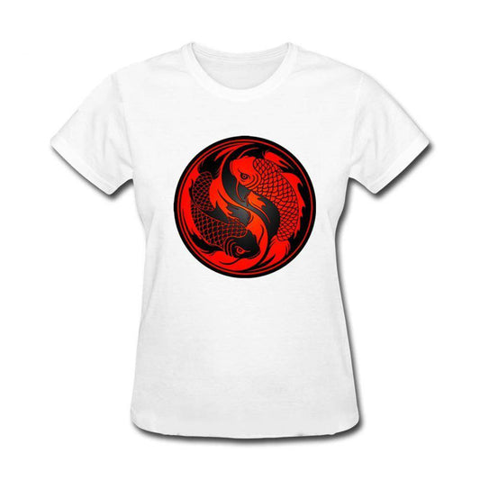 T-shirt Viking Poissons de Scandinavie Blanc