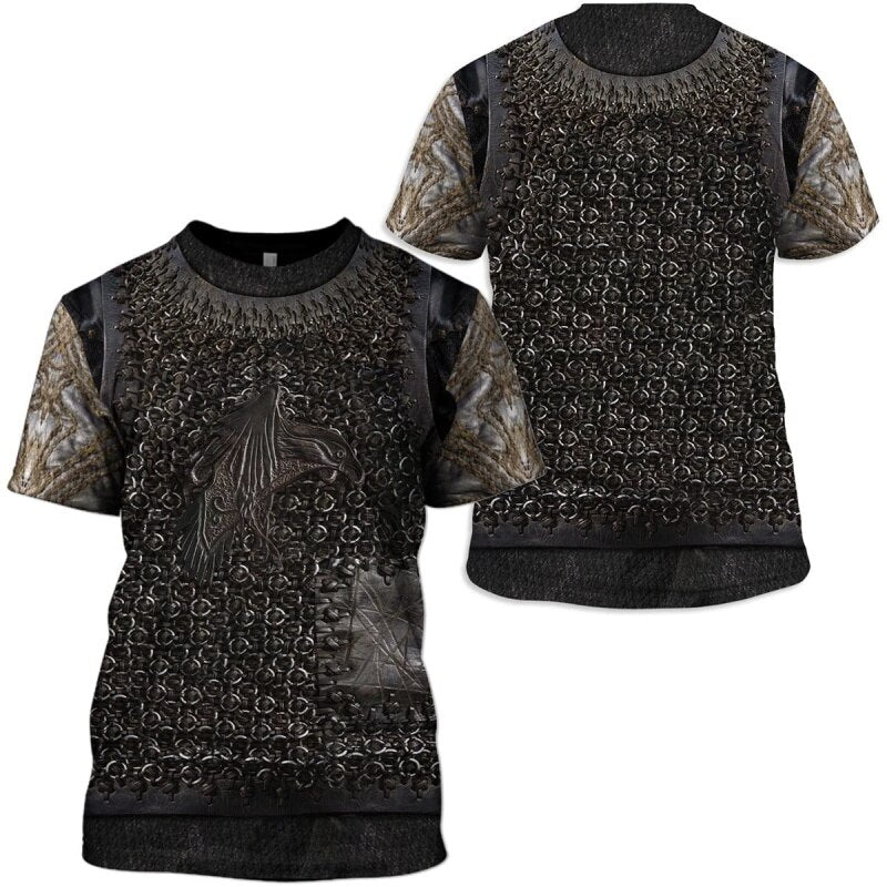 T-shirt viking armure en maille