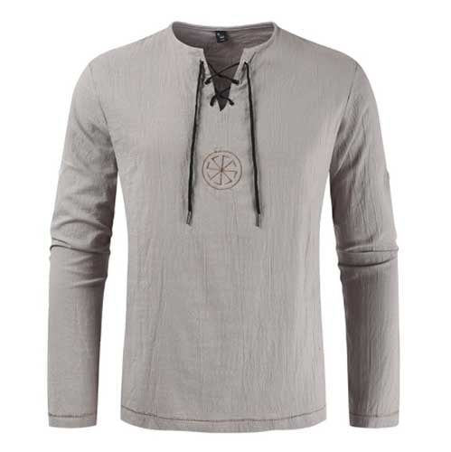 Tunique Viking Soleil Noir Gris