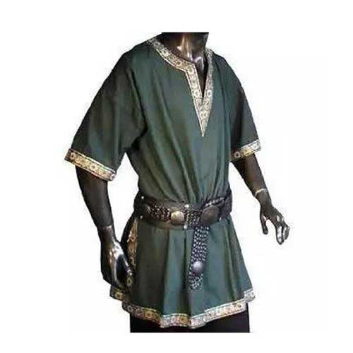 Tunique Viking médiévale vert