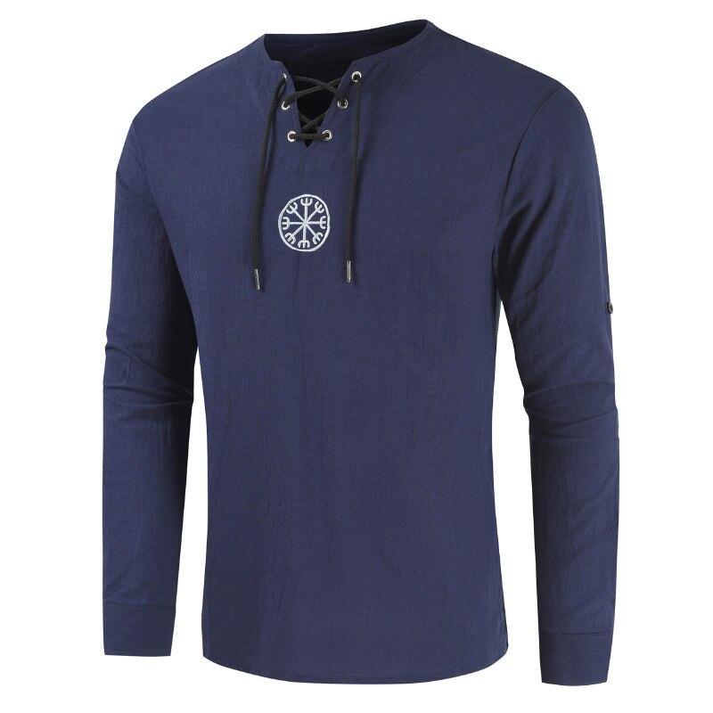 Tunique viking vegvisir bleue