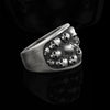 Gothic Totenkopfring (Silber)