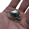 Silberner Totenkopfring