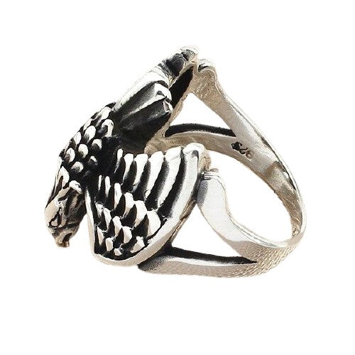 Bague Viking Aigle Nordique bas