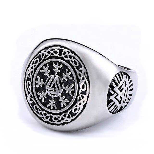 bague viking acier inox