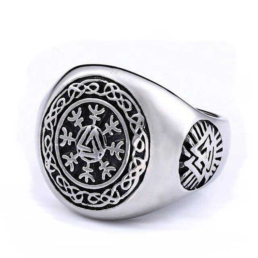 bague viking acier inox
