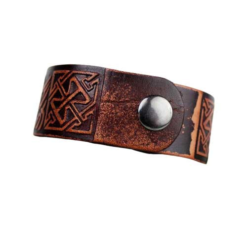 bracelet marron viking barriere de ragnar fermeture