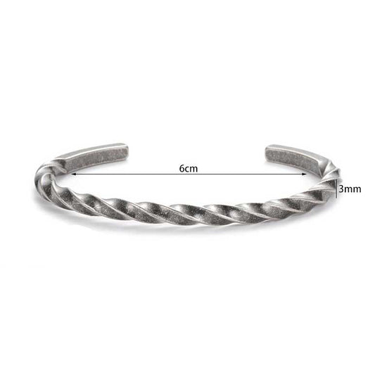 Bracelet torsadé taille