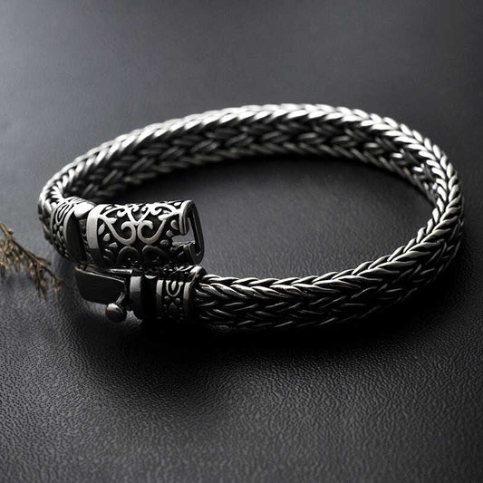 Bracelet Viking Argent Massif ouvert