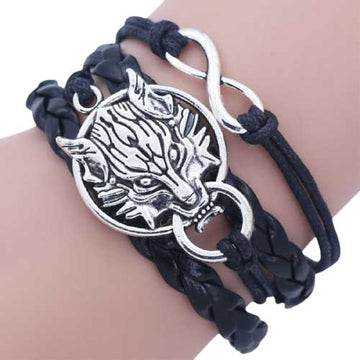 Bracelet Viking Loup Tigré