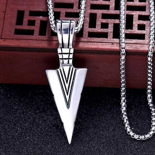 Chaine Viking La Lance Gungnir Argent